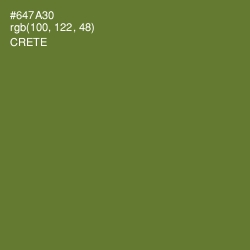 #647A30 - Crete Color Image