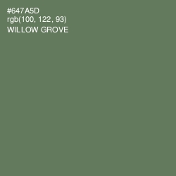 #647A5D - Willow Grove Color Image