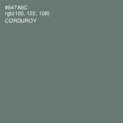 #647A6C - Corduroy Color Image