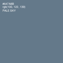 #647A8B - Pale Sky Color Image