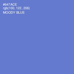 #647ACE - Moody Blue Color Image