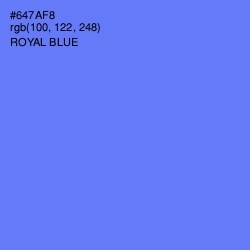 #647AF8 - Royal Blue Color Image