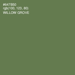 #647B50 - Willow Grove Color Image