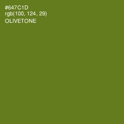 #647C1D - Olivetone Color Image