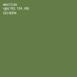 #647C45 - Go Ben Color Image