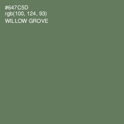 #647C5D - Willow Grove Color Image