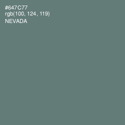 #647C77 - Nevada Color Image