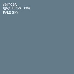 #647C8A - Pale Sky Color Image