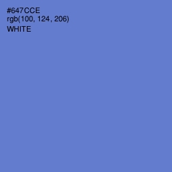 #647CCE - Moody Blue Color Image