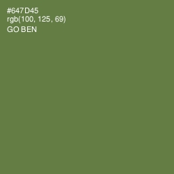 #647D45 - Go Ben Color Image