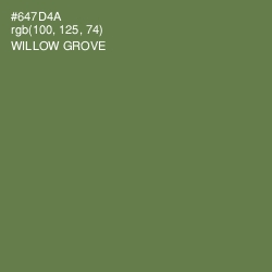 #647D4A - Willow Grove Color Image