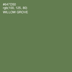 #647D50 - Willow Grove Color Image