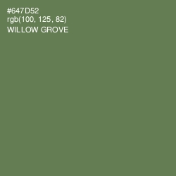 #647D52 - Willow Grove Color Image