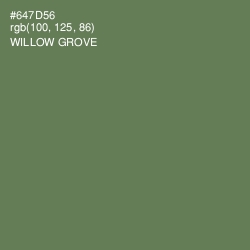 #647D56 - Willow Grove Color Image