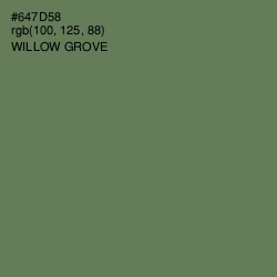 #647D58 - Willow Grove Color Image