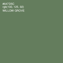 #647D5C - Willow Grove Color Image