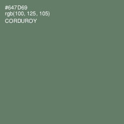 #647D69 - Corduroy Color Image