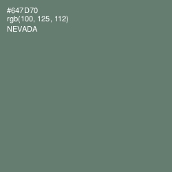 #647D70 - Nevada Color Image