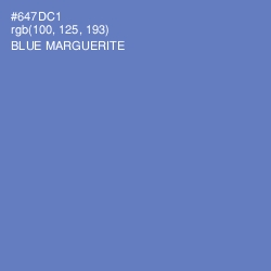 #647DC1 - Blue Marguerite Color Image