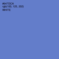 #647DCA - Moody Blue Color Image