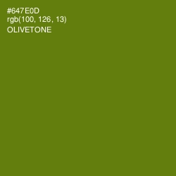 #647E0D - Olivetone Color Image