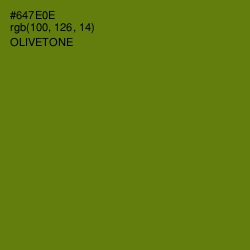 #647E0E - Olivetone Color Image