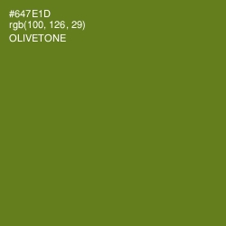 #647E1D - Olivetone Color Image