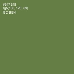 #647E45 - Go Ben Color Image