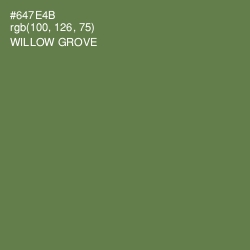 #647E4B - Willow Grove Color Image