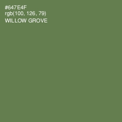#647E4F - Willow Grove Color Image