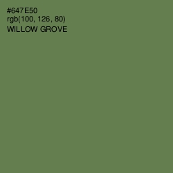 #647E50 - Willow Grove Color Image