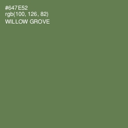 #647E52 - Willow Grove Color Image