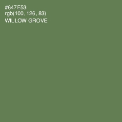 #647E53 - Willow Grove Color Image