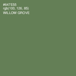 #647E55 - Willow Grove Color Image