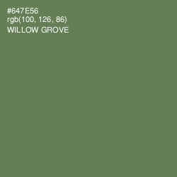 #647E56 - Willow Grove Color Image