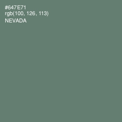 #647E71 - Nevada Color Image