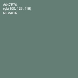 #647E76 - Nevada Color Image