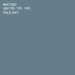 #647E8C - Pale Sky Color Image