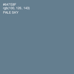 #647E8F - Pale Sky Color Image