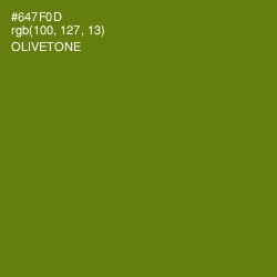 #647F0D - Olivetone Color Image