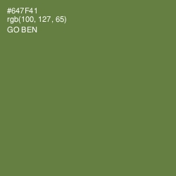 #647F41 - Go Ben Color Image