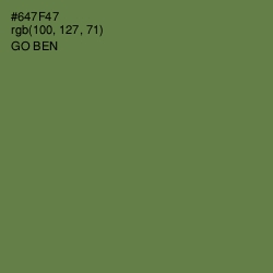 #647F47 - Go Ben Color Image