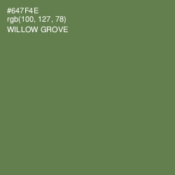 #647F4E - Willow Grove Color Image