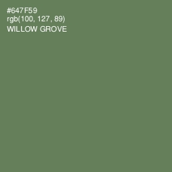 #647F59 - Willow Grove Color Image