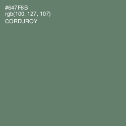 #647F6B - Corduroy Color Image