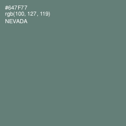#647F77 - Nevada Color Image