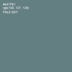 #647F81 - Pale Sky Color Image