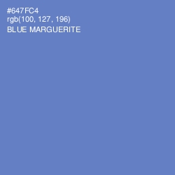#647FC4 - Blue Marguerite Color Image