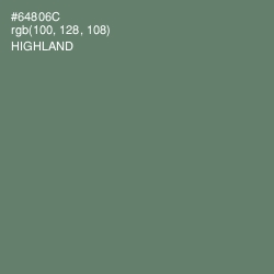 #64806C - Highland Color Image
