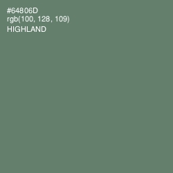 #64806D - Highland Color Image